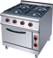 GTON 4-Burner Gas Range with Oven – HGR-705 GT-CK-RG-HGR705