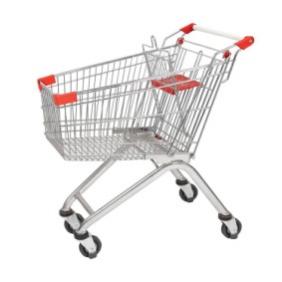 GTON Metal Shopping Trolley – European Style 80L
